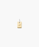 Tag Pavé Diamond Engravable Charm
