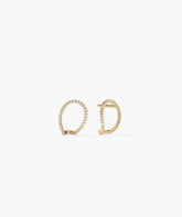 Interconnected Loop Pavé Diamond Studs