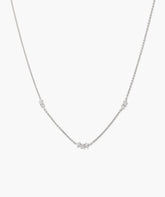 Floating Lab Grown Sapphire Necklace