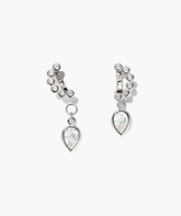 Remy Gemstone Charm Hoops