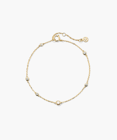 Multi Gemstone Station Bracelet