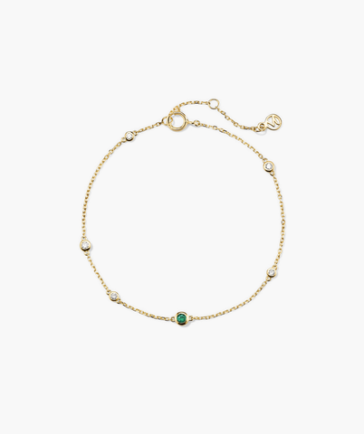 Multi Gemstone Station Bracelet