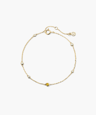 Multi Gemstone Station Bracelet