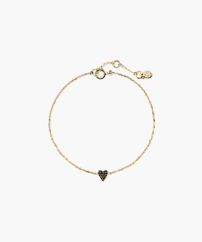 Mini Heart Pavé Diamond Bracelet