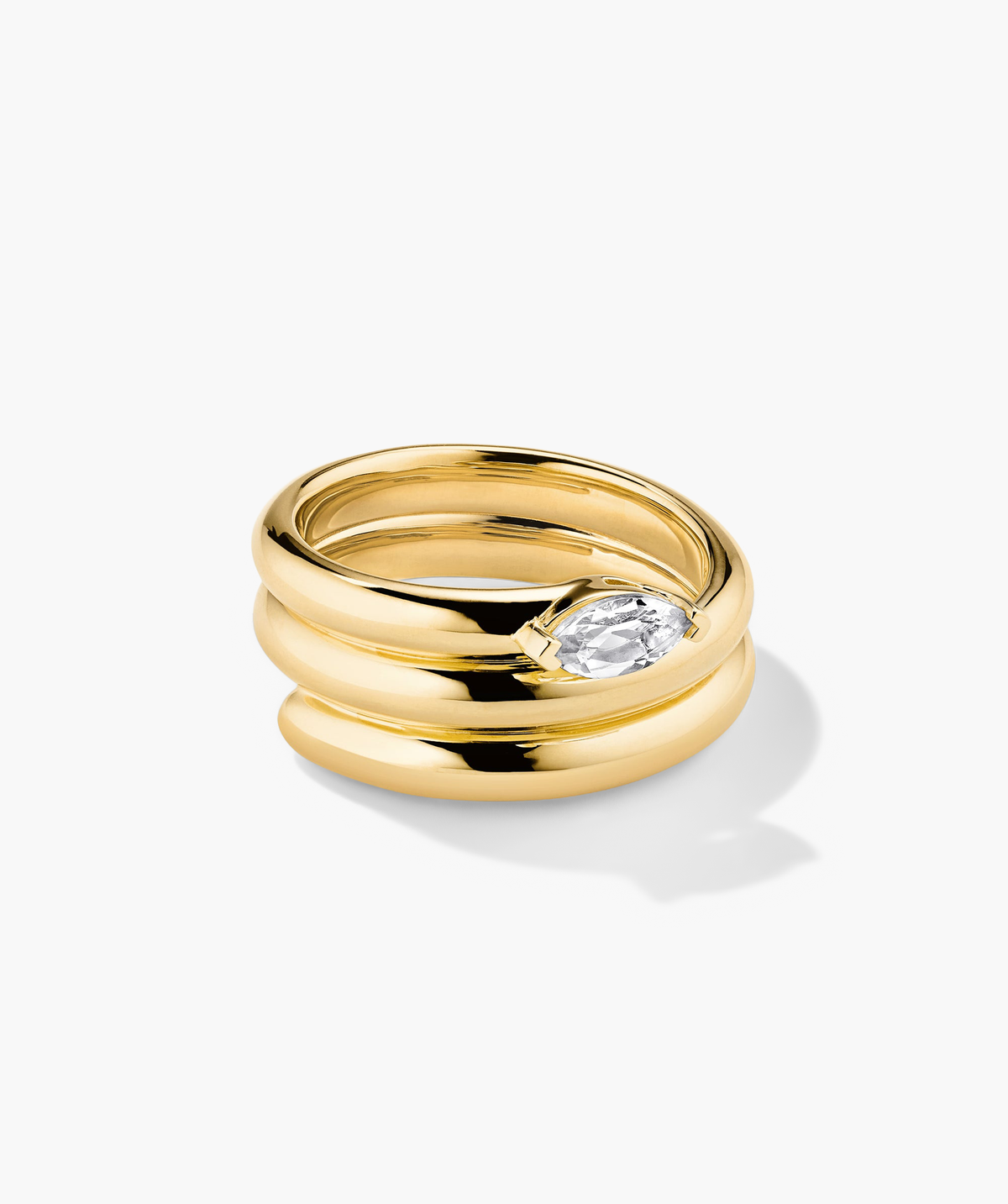 Boa Gemstone Coil Ring