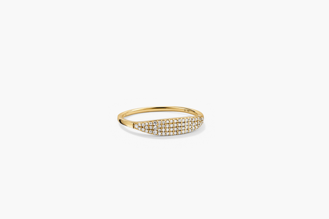 Pavé Diamond Slim Signet
