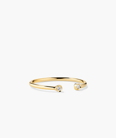 Diamonds Open Ring