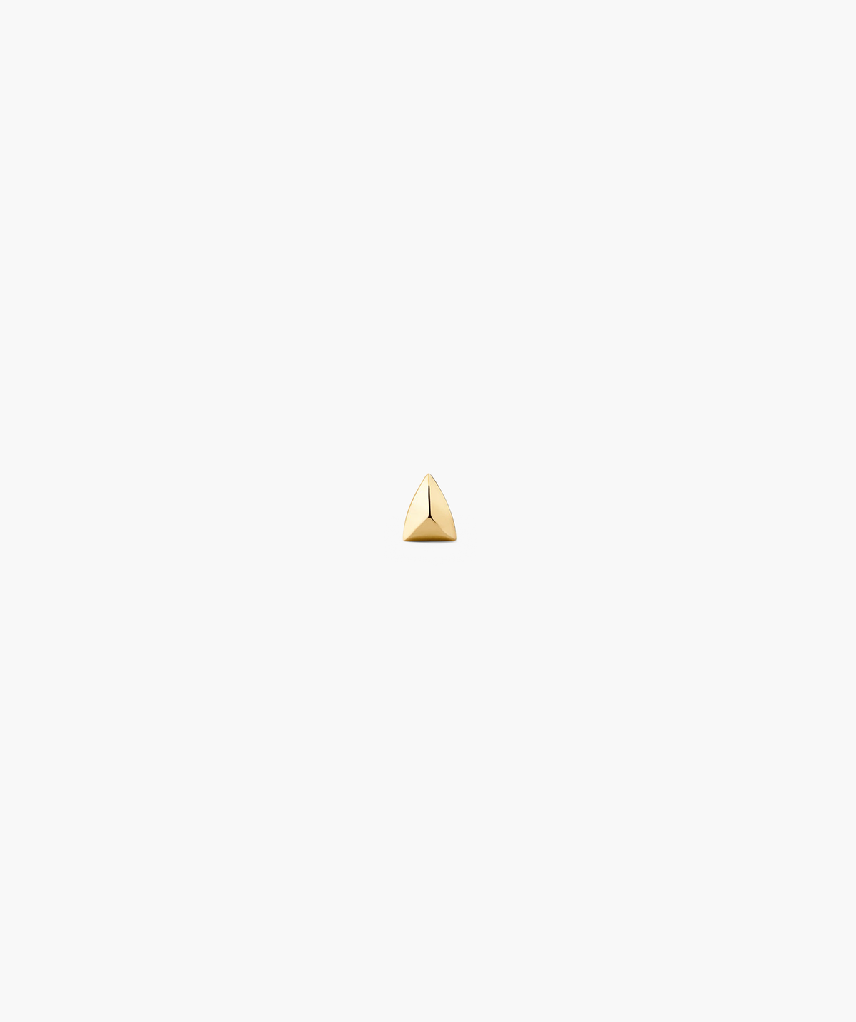 Single Puffy Pyramid Stud