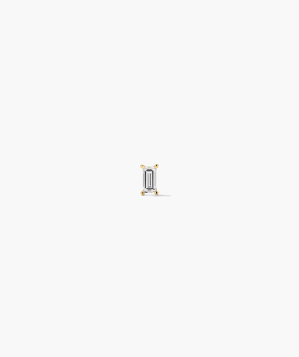 Single Mini Baguette Stud