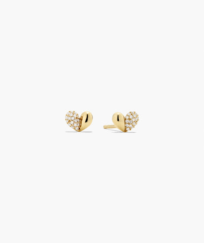 Better Half Heart Studs