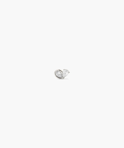 Piercing Studio - Two of Hearts Lab Grown Diamond Stud