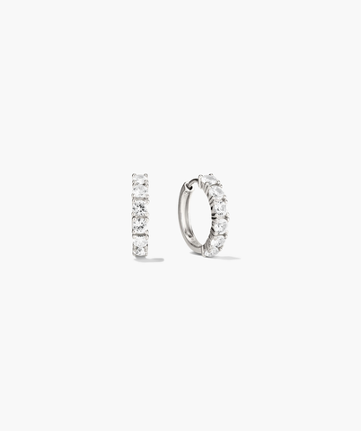 Lab Grown Sapphire Small Hoops