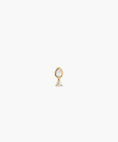 Piercing Studio - Lab Grown Diamond Pear Stud