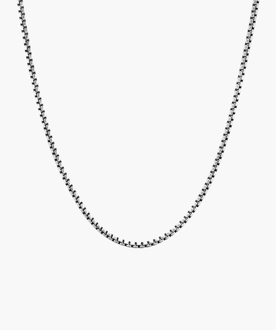 Round Box Chain Necklace