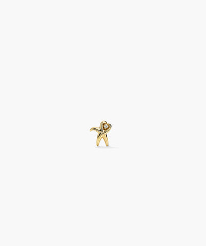 Single Star Crossed Mini Stud