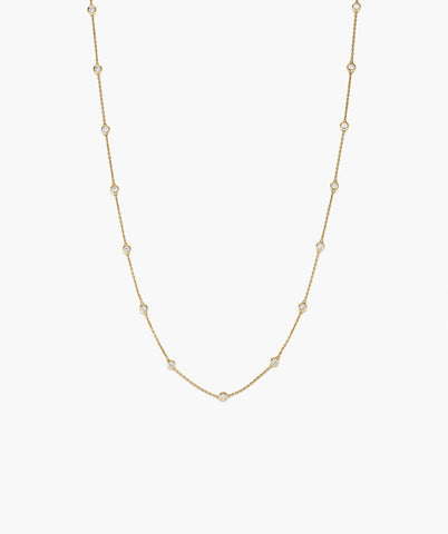 Lab Grown Sapphire Orbit Necklace