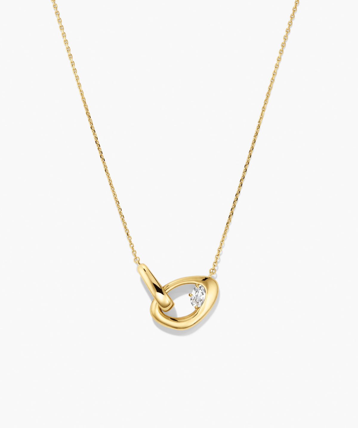Organic Dôme Curve Gemstone Necklace