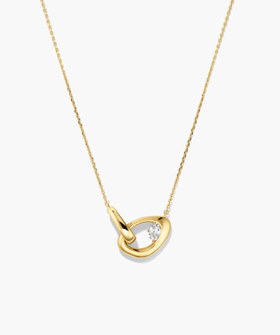 Organic Dôme Curve Gemstone Necklace