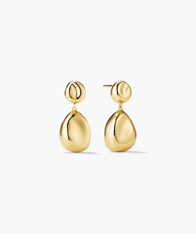 Organic Dôme Pebble Earrings