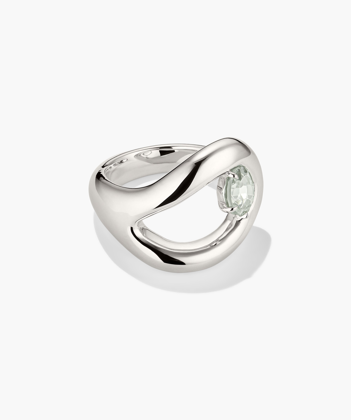 Organic Dôme Curve Gemstone Ring