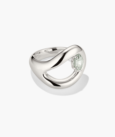 Organic Dôme Curve Gemstone Ring