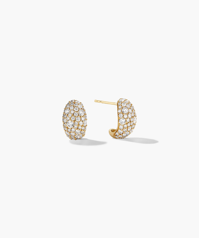Dôme Pavé Lab Grown Diamond Huggies