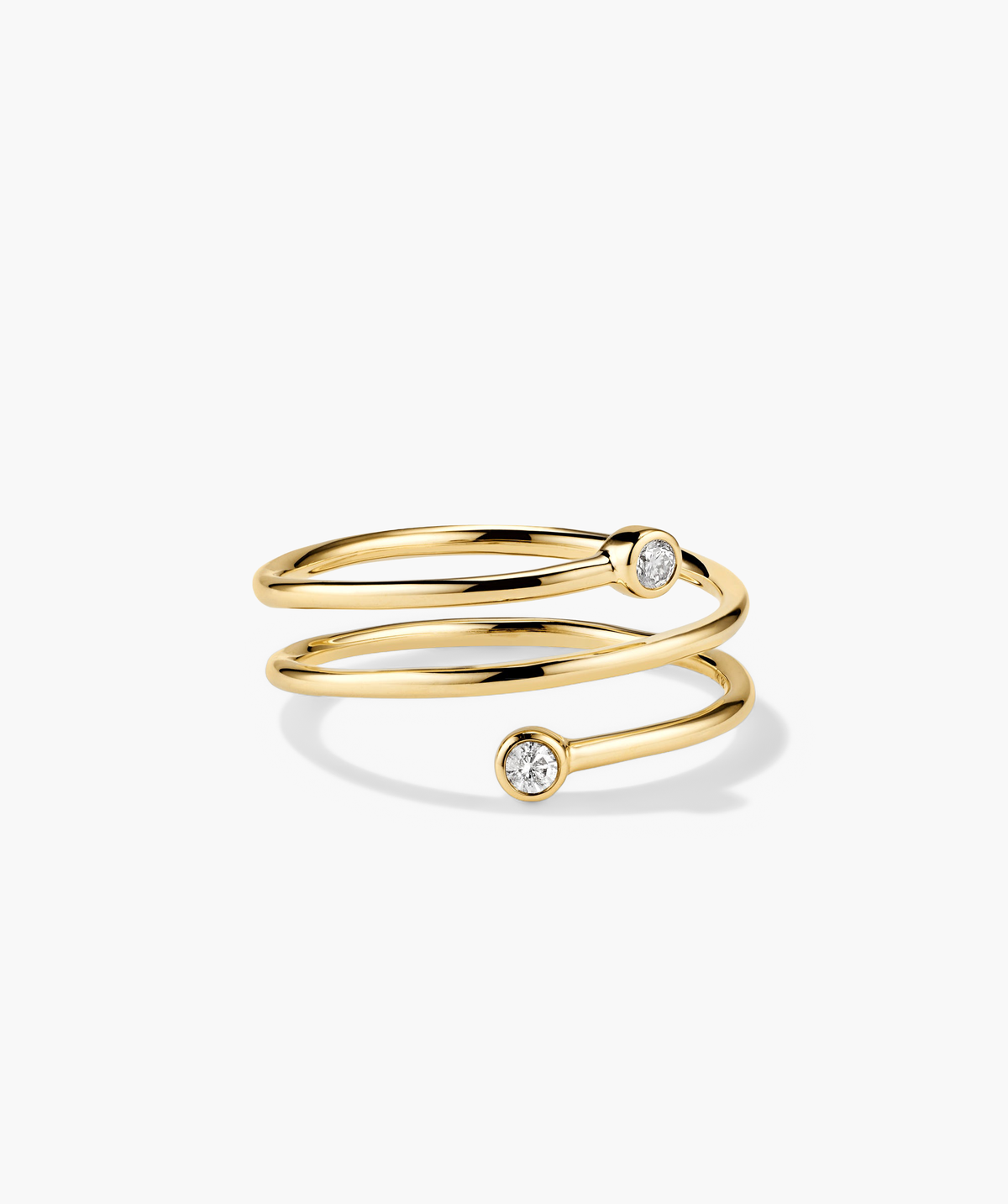 Diamond Coil Ring