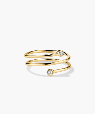 Diamond Coil Ring