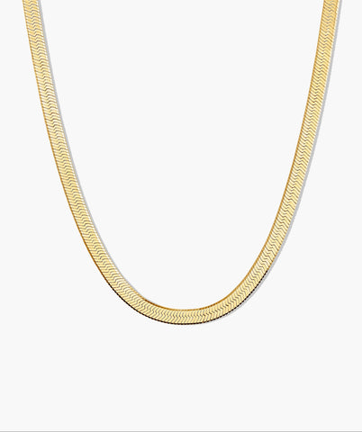 Bold Herringbone Chain Necklace