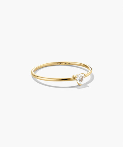 Gemstone Trillion Stacker Ring