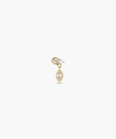 Single Lab Grown Diamond Drop Stud