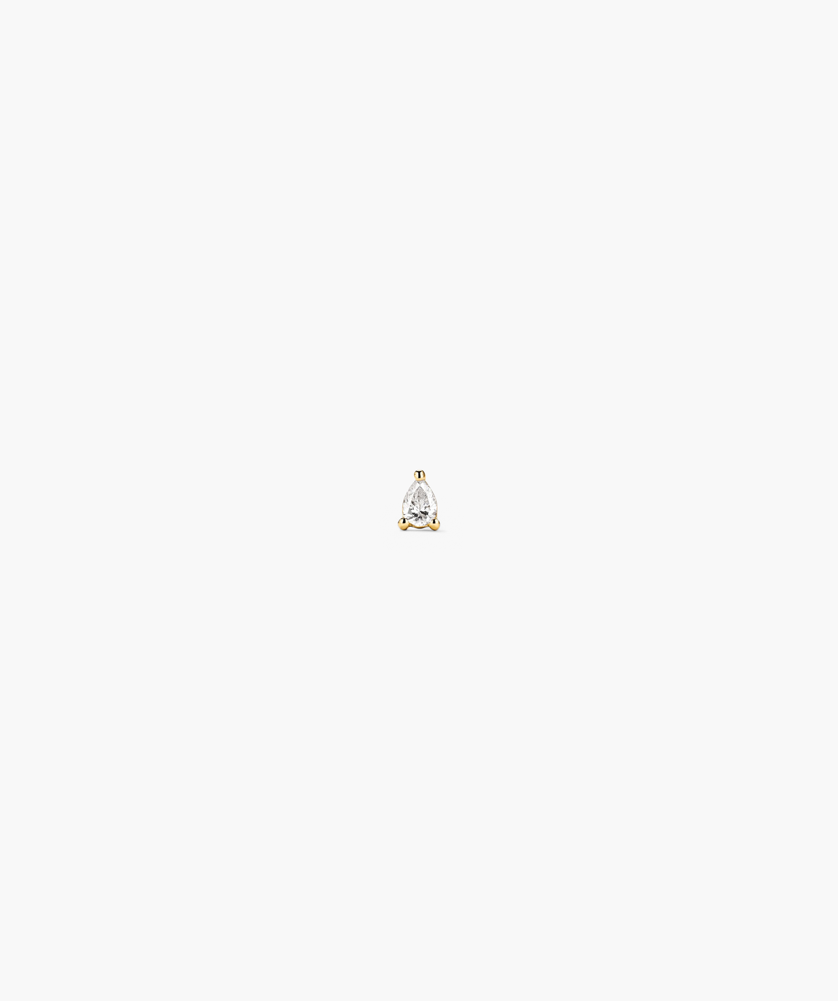 Piercing Studio - Pear Diamond Flat Back Stud