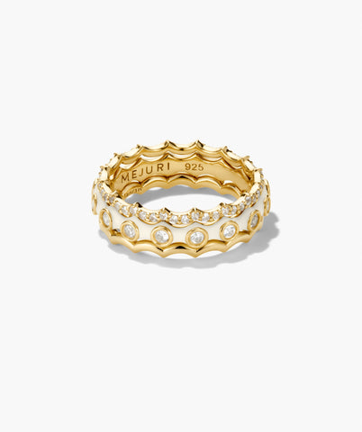 Enamel Charlotte Stacker Ring