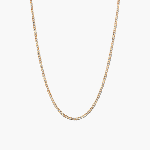 Flat Curb Chain Necklace