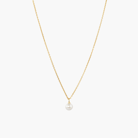 Mini Pearl Pendant Necklace