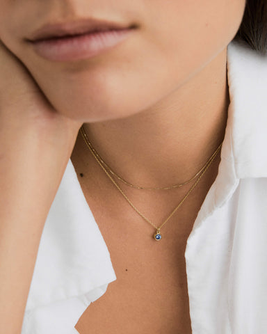 Sia Birthstone Pendant Necklace