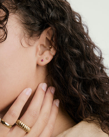 Piercing Studio - Single Gemstone Mini Flat Back Stud
