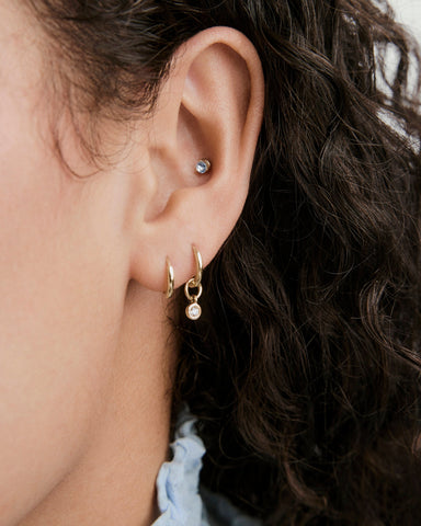 Piercing Studio - Single Gemstone Mini Flat Back Stud