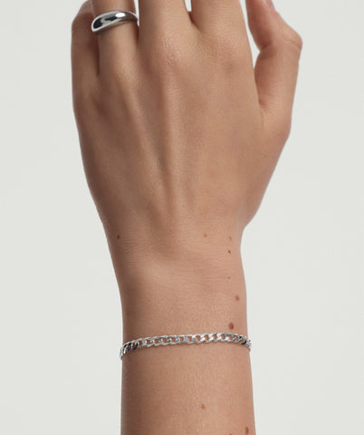 Flat Curb Chain Bracelet