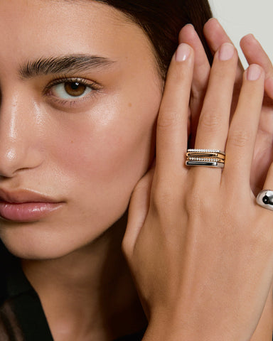 Bold Puzzle Stacking Ring