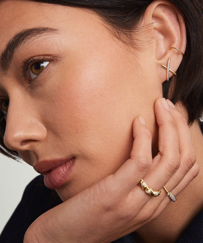 Pavé Diamond X Oversized Studs