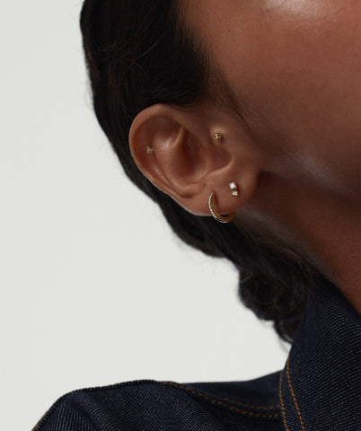 Piercing Studio - Single Diamond Droplet Stud