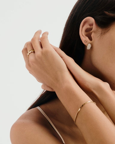 Dôme Pavé Lab Grown Diamond Huggies