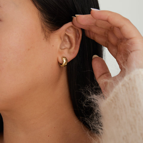 Chunky Huggie Hoops