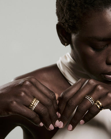 Enamel Charlotte Stacker Ring
