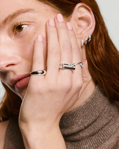 Pavé Puzzle Stacking Ring