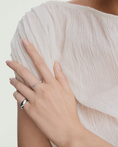 Baguette Diamond Half Eternity Band