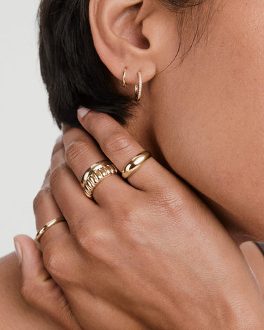 Pavé Diamond Small Hoops