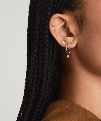 Piercing Studio - Pear Diamond Flat Back Stud