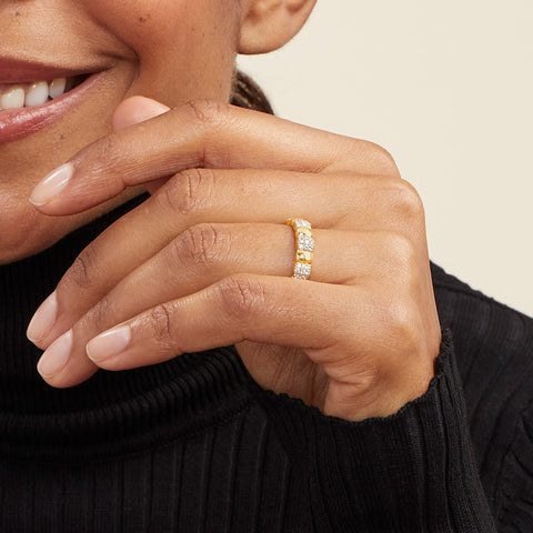 Pavé Diamond Soft Charlotte Ring
